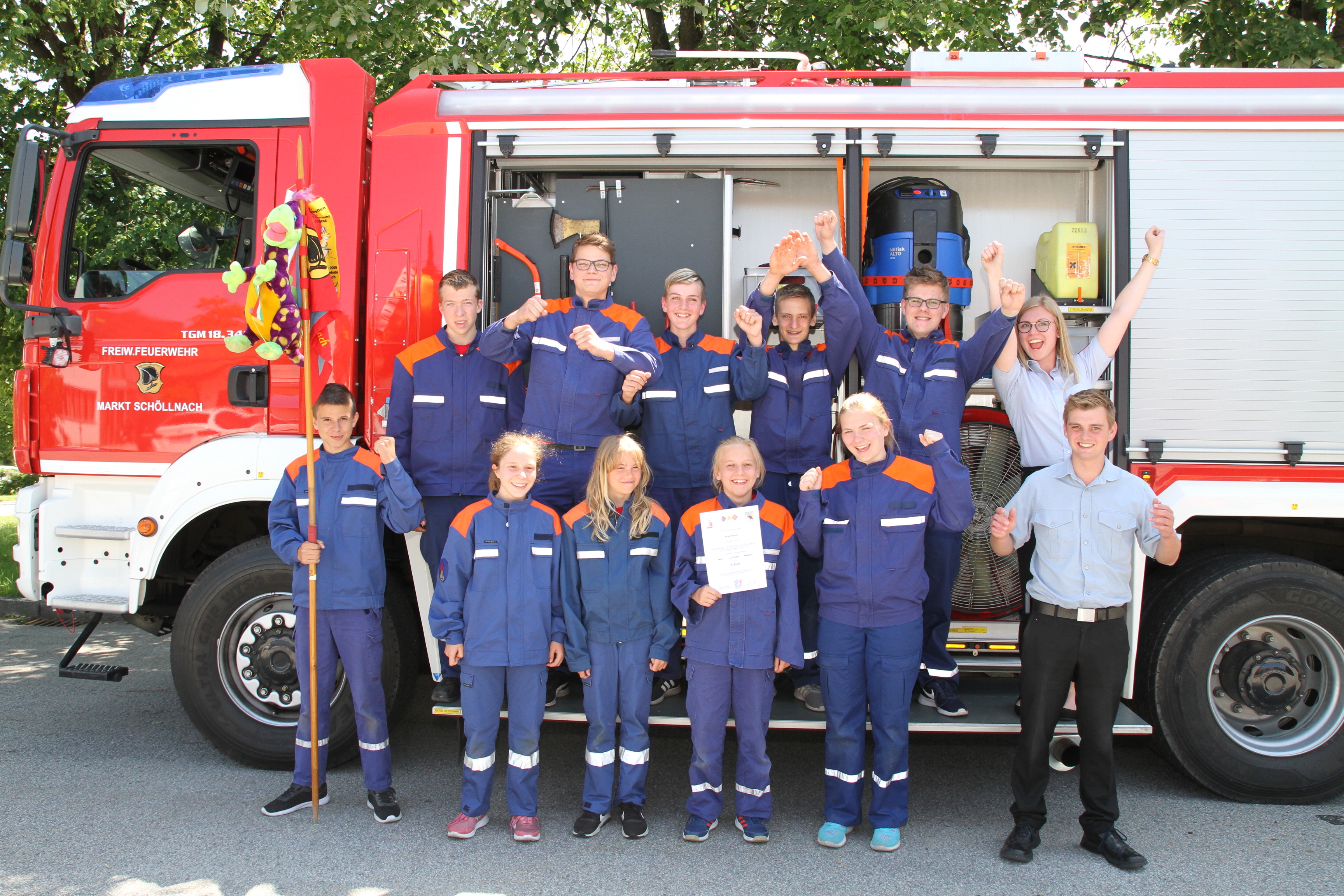 Jugendfeuerwehr beim Landesentscheid