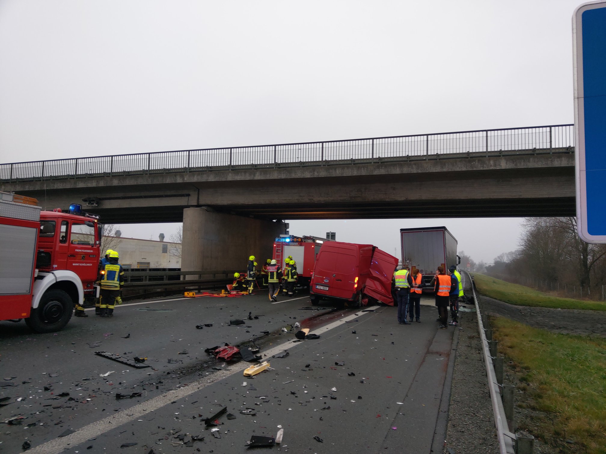 Verkehrsunfall auf der A3