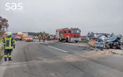 Unfall mit LKW auf A3