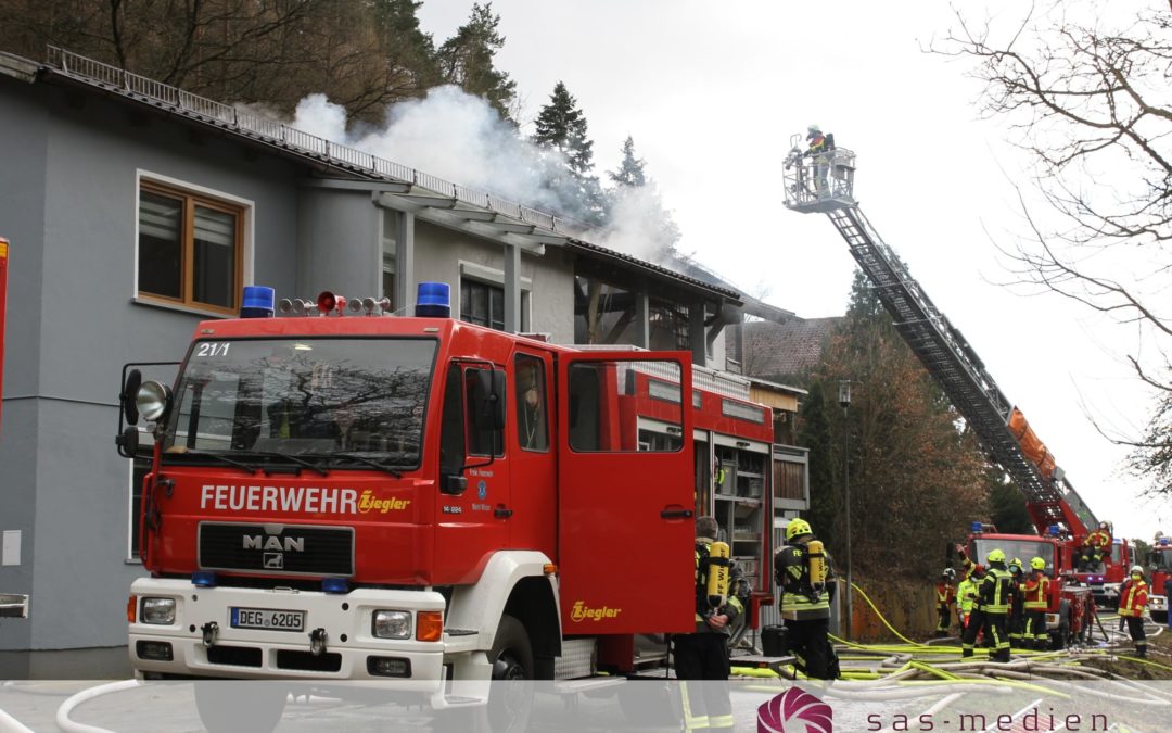 Dachstuhlbrand in Flintsbach